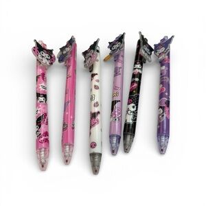 Sanrio Character Pen Set - Pink, White, Black, Purple